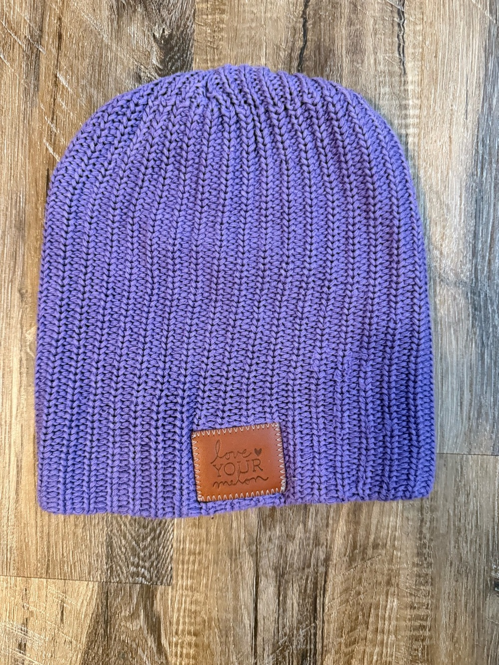 Love Your Melon Purple Knit Beanie